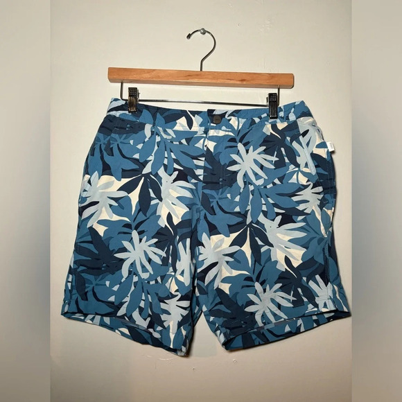 Onia - Calder Straight-Leg Mid-Length Printed Swim Shorts size large - Picture 3 of 7